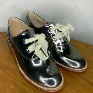 Midnight Velvet Womens Velvet Lace Up Oxford  Size 7